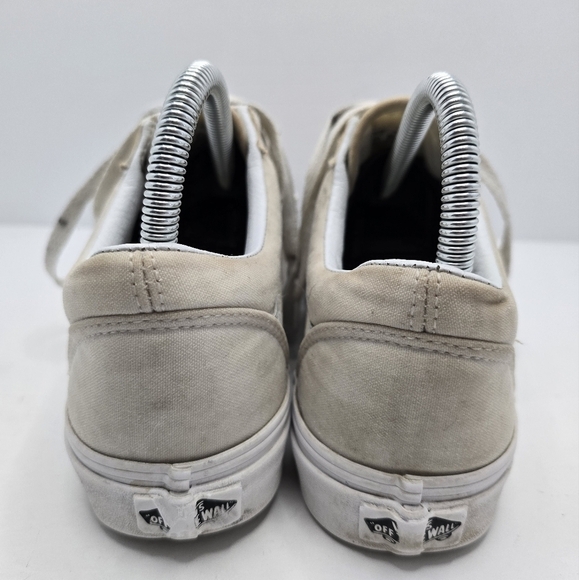 Vans | Old Skool Indie grunge white canvas low-top sneakers | WMS 8.5 - Picture 5 of 8